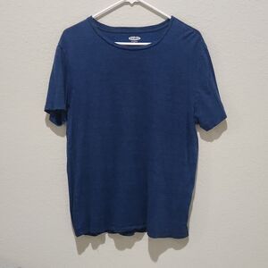 Old Navy Soft-Washed Blue Crew Neck T-Shirt Men’s Size M 100% Cotton Casual Tee
